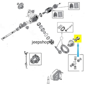 Diferential side bearing front  5135660AB   Commander