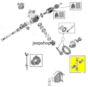 Differential Gear Set  5072492AB    Commander XK