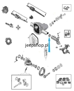 Simering półosi wewnętrzny 4874477  Grand Cherokee 1993-2004