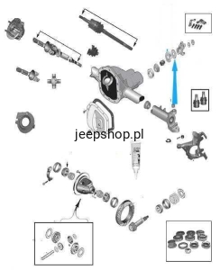 Odrzutnik (Slinger ) most tylny Dana 44 J0636566 Wrangler 1987-2006 