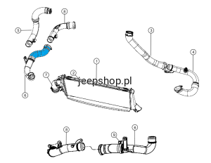 Rura wejścia  Intercoolera 4891698AA    (1)