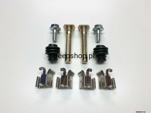 Prowanice zacisku i gumki przednie H5072 + 16124 + P945 Grand Cherokee WJ 1999-2004 AKEBONO BTS