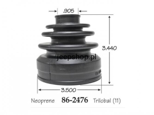 OSŁONA PRZEGUBU – Przednia  Wewnętrzna 86- 2476 COMPASS