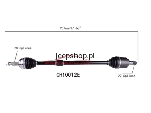 PÓŁOŚ NAPĘDOWA - PRZEDNIA, PRAWA FWD  52123897 COMPASS PATRIOT 