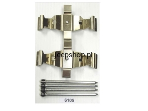 ZESTAW NAPRAWCZY HAMULCÓW - PRZEDNICH Blaszki montażowe 6105K  300 CHALLENGER CHARGER MAGNUM GRAND CHEROKEE WK