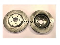 2 x Front Brake rotors Sloted  380mm  5181513AB  GRAND CHEROKEE WK2  DURANGO (1)