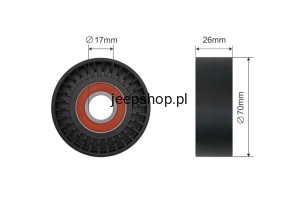 ROLKA NAPINACZA PASKA WIELOROWKOWEGO RNK-CH-030  CHRYSLER DODGE JEEP FORD LINCOLN