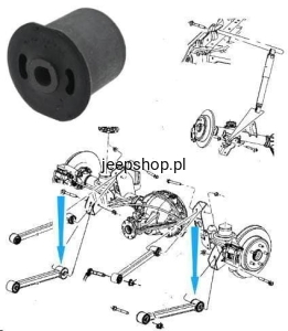 TULEJA WAHACZA - TYLNEGO, DOLNEGO, TYLNA przy moście  52089633 COMMANDER GRAND CHEROKEE LIBERTY NITRO