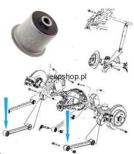 Buchse,längslenker unten hinten um karosserie K200177  Grand Cherokee Commander (1)