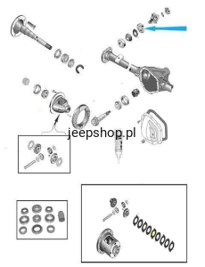 Pinion seal  dana44 4384188