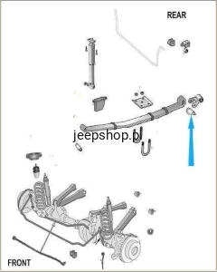 Tuleja resora tylna 52000504 Jeep Cherokee 1984-2001