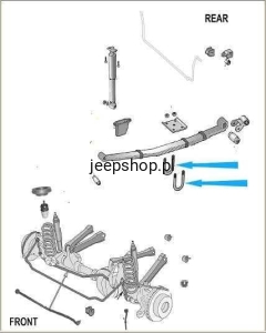 Strzemię resora 52000507 Jeep Cherokee 1984-2001