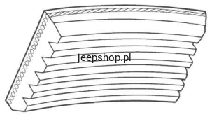 Pasek wielorowkowy 8PK2490 Jeep Grand Cherokee 3.1 TD