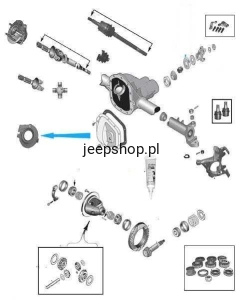 Differential Plenum  5012725aa  JEEP Grand Cherokee 99-04